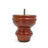 Leg Daddy 4 7/8" Medium Finish Turned Wooden Sofa Leg, Set of 4 (5/16") view 1