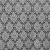 lovemyfabric Grey and Black Damask Print Jacquard Curtain Panel/Window Treatment, Drape for Living Room, Bedroom or Any Window Decor (52X48 Inch) view 3