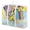 Whitmor Jumbo Everyday Holiday Bag, Seasonal Storage for Easter, Fourth of July, Fall & Christmas, Clear/White Large view 1