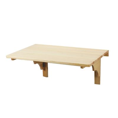 Desk for Small Spaces Wood Folding Wall-Mounted Drop-Leaf Table Kitchen & Dining Table Desk Home Office Desk Workstation (Size : 80CM*50CM)