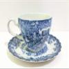 Johnson Brothers Blue Coaching Scenes Cup & Saucer Set view 2