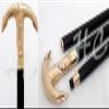 Mahira Nautical Vintage Brass Ship Anchor Handle Walking Canes Stick Nautical Wooden Stick A view 1