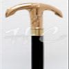 Mahira Nautical Vintage Brass Ship Anchor Handle Walking Canes Stick Nautical Wooden Stick A view 2