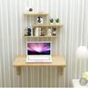 Desk for Small Spaces Wall Table Computer Desk Kitchen Dining Table Wall Integrated Desk Office Computer Workstation Table (Size : 6040cm) view 4