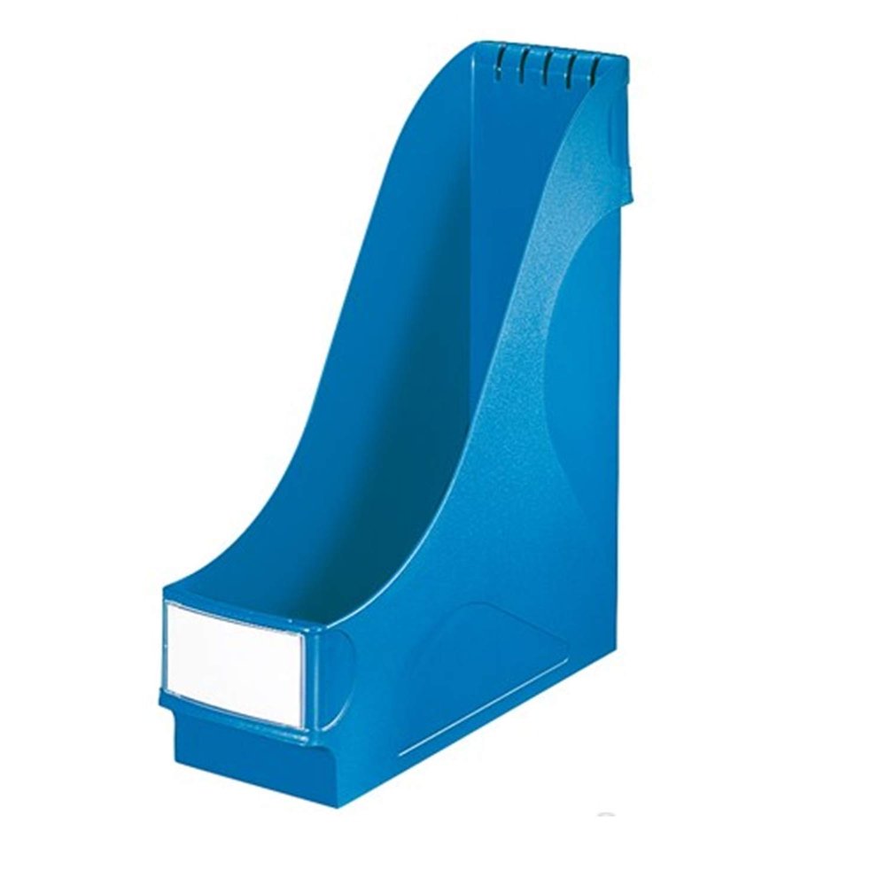 Pack of 8 Standard Magazine Racks, Width 90 mm, Polystyrene Shock, Blue