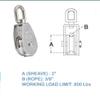 Prolinemax Stainless Steel Marine Boat 50MM Single Pulley Swivel Eye Hoist Lift Capacity 800 Pounds view 3
