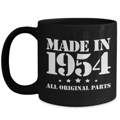 64th Birthday Gifts for Him - Made in 1954 - Happy 64 Year Old Coffee Mug Bday Idea - Unique Present for Dad Father Husband Grandfather Papa Grandpa
