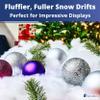 Eucatus 1 Pack Fake Snow Fluff Sheet  15 sqft Fluffy Cotton-Like Christmas Snow for Mantle, Tabletop, Winter Village, Tree Base & Nativity Display Decoration view 4