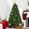 Best Choice Products Douglas Fir Christmas Tree, 6ft Unlit Artificial Full Fir Holiday Decoration, Realistic Appearance w/Metal Stand view 2