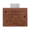 LifeSong Milestones Personalized Pet Memorial Sympathy Votive Funeral Candle Holder Cherry Wood Keepsake Gift Ideas for pet 3.75 x 3.75 x 2.75 (in Loving Memory of Pet) view 1