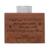 LifeSong Milestones Personalized Pet Memorial Sympathy Votive Funeral Candle Holder Cherry Wood Keepsake Gift Ideas for pet 3.75 x 3.75 x 2.75 (I Held You You in My Arms) view 1