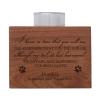 LifeSong Milestones Personalized Pet Memorial Sympathy Votive Funeral Candle Holder Cherry Wood Keepsake Gift Ideas for pet 3.75 x 3.75 x 2.75 (I Know in Time You Will See) view 1