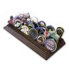 4 Row Challenge Coin Holder - Military Coin Display Stand - Amazing Military Challenge Coin Holder - Holds 19-25 Coins 4 Rows MADE IN THE USA! (SOLID Walnut) view 1