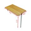 Desk for Small Spaces Folding Wall-Mounted Drop-Leaf Table, Kitchen and Dining Table Desk Office Computer Workstation Table (Size : 742074cm) view 3