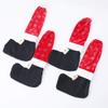 Booluee 4 Pcs Christmas Chair Socks Table Leg Covers Chair Leg Caps Floor Protectors Santa Claus Feet Shoes Furniture Feet Socks for Christmas Holiday Decoration (Style 2) view 2