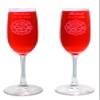 Aaron's Etching Firefighter fireman Maltese Cross Wedding, Anniversary or Retirement Glass Flutes with Names and Date view 1