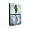Decorative Key Storage Cabinet with Glass White Board K10A: Hidden Depression view 1