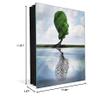 Decorative Key Storage Cabinet with Glass White Board K10A: Hidden Depression view 3