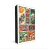 Decorative Key Storage Cabinet with Glass White Board K10A: Retro Food Poster view 1