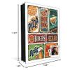 Decorative Key Storage Cabinet with Glass White Board K10A: Retro Food Poster view 3