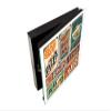 Decorative Key Storage Cabinet with Glass White Board K10A: Retro Food Poster view 4