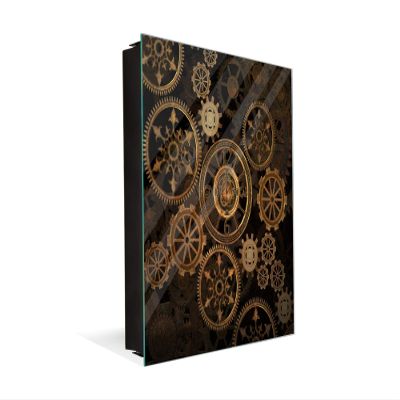 Concept Crystal Decorative Key Storage Cabinet with Glass White Board K10 Steam Punk
