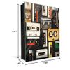 Decorative Key Storage Cabinet with Glass White Board K10A: Audio Cassette Tapes view 3