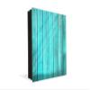 Concept Crystal Wall Mounted Key Holder and Magnetic Dry-Erase Glass Board K10 Turquoise Wood view 1