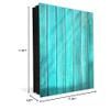 Concept Crystal Wall Mounted Key Holder and Magnetic Dry-Erase Glass Board K10 Turquoise Wood view 3