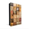Decorative Key Storage Cabinet with Glass White Board K10A: Collection of Wood view 1