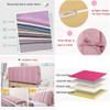 ERHANG Bed Backrest Cushion Reading Pillows Headboard Cover Protector Bedside Dust-Proof Cover Solid Wood Hard Bed Thicken Anti-Collision All-Inclusive,G-18060cm view 4