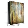Decorative Key Storage Cabinet with Glass White Board K10A: Old Wood Planks view 3