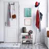 Decorative Key Storage Cabinet with Glass White Board K10A: Shabby Wood view 2