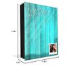 Decorative Key Storage Cabinet with Glass White Board K10A: Old Hardwood view 3