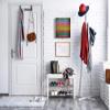 Decorative Key Storage Cabinet with Glass White Board K10A: Abstract Wood view 2