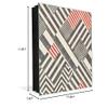 Decorative Key Storage Cabinet with Glass White Board K10A: Linoleum Background view 3