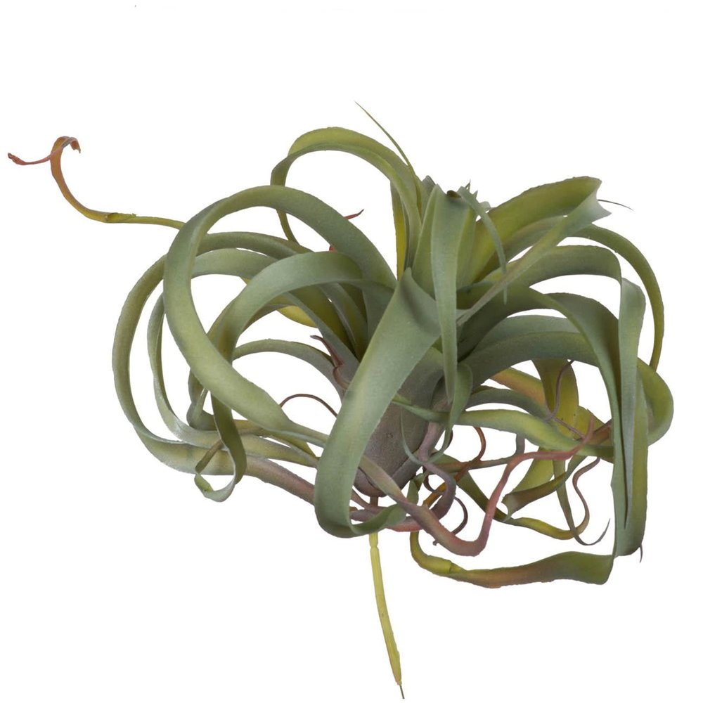A & B Home 11.8 in W Green Plastic Indoor Outdoor Faux Green Spider Plant Stem, Home Accent Dcor