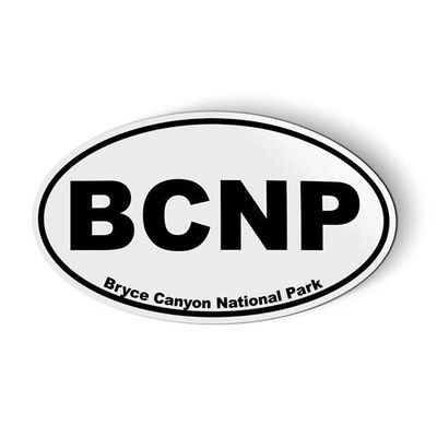 BCNP Bryce Canyon National Park Oval - Magnet for Car Fridge Locker - 3"