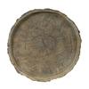 A&B Home Small Faux Wood Outdoor Round Serving Plate, 9.3 Inch Diameter, Brown view 2