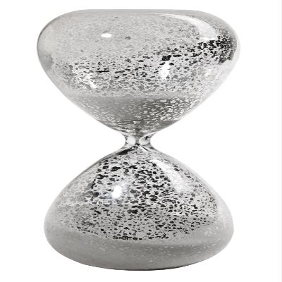 A&B Home 1 Hr. Mercury Hour Glass Sand Timer 10" White