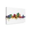 Trademark Fine Art Cedar Rapids Iowa Skyline II by Michael Tompsett, 16x24 view 2