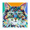 Trademark Fine Art Dramatic Cats I by Carolee Vitaletti, 18x18 view 1