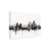 Michael Tompsett 'Rochester New York Skyline Black White' Canvas Art view 1