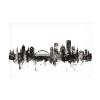 Michael Tompsett 'Rochester New York Skyline Black White' Canvas Art view 2
