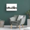 Michael Tompsett 'Rochester New York Skyline Black White' Canvas Art view 4