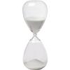 A&B Home 10" Ferdinand 60-Minute Hourglass, White Sand Clear/Contemporary view 1