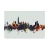 Trademark Fine Art Taipei Taiwan Skyline IV by Michael Tompsett, 16x24 view 1