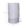 American Dream Home Goods Laundry Basket 18"x30" - Pop Up Hamper - Collapsible, Foldable Laundry Bag in Grey view 2