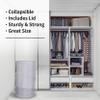 American Dream Home Goods Laundry Basket 18"x30" - Pop Up Hamper - Collapsible, Foldable Laundry Bag in Grey view 3
