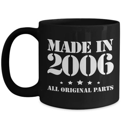 12th Birthday Gifts for Him - Made in 2006 - Happy 12 Year Old Coffee Mug Bday Idea - Unique Present from Mom Dad to Son Boys Boyfriend Nephew Brother